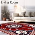 thumbnail image 2 of ODIKA 2'x3' Machine Washable Non-Slip Area Rug, Artisan High Traffic Rug, Red, 661052, 2 of 7
