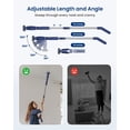thumbnail image 6 of Leebein Electric Spin Scrubber,Cordless Cleaning Brush with Extendable Handle and 8 Replaceable Brush Heads,Power Shower Scrubber for Bathroom,Kitchen,Tile,Floor,Blue, 6 of 8