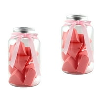 2 Bottles Makeup Wedge Sponge Powdered Cosmetic Products 4*3.8cm Pink