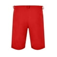 thumbnail image 5 of HCNTES Men's Linen Plaid Bermuda Shorts Elastic Waist Lightweight Summer Beach Shorts Big and Tall Casual Loose Fit Shorts(Red,3XL), 5 of 8