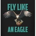thumbnail image 4 of Old Glory Toddler Fly Like an Eagle Flying Football Short Sleeve Graphic T Shirt, 4 of 6