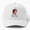 White, variant on Bob Portrait Thunderbolt Baseball Cap, Character Portrait Graphic Design, Classic Hat