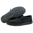 thumbnail image 4 of Hey Dude Men's Wally Sox Micro Total Black | Men's Lace Up Loafers | Men’s Shoes, 4 of 6