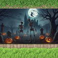 thumbnail image 7 of Spooky Theme Halloween Banner Skeleton Design Moonlit Graveyard for Halloween Party Decoration Outdoor Decoration, 7 of 7