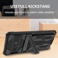 thumbnail image 5 of Back Card Holder Case for Google Pixel 6 Pro 2021[5G], Pixel 6 Pro Cover 2021, Allytech Hard PC + Soft TPU Hybrid Protection Hands-Free Stand Bracket Anti-Slip Grip Cover for Pixel 6 Pro 6.7", Black, 5 of 9