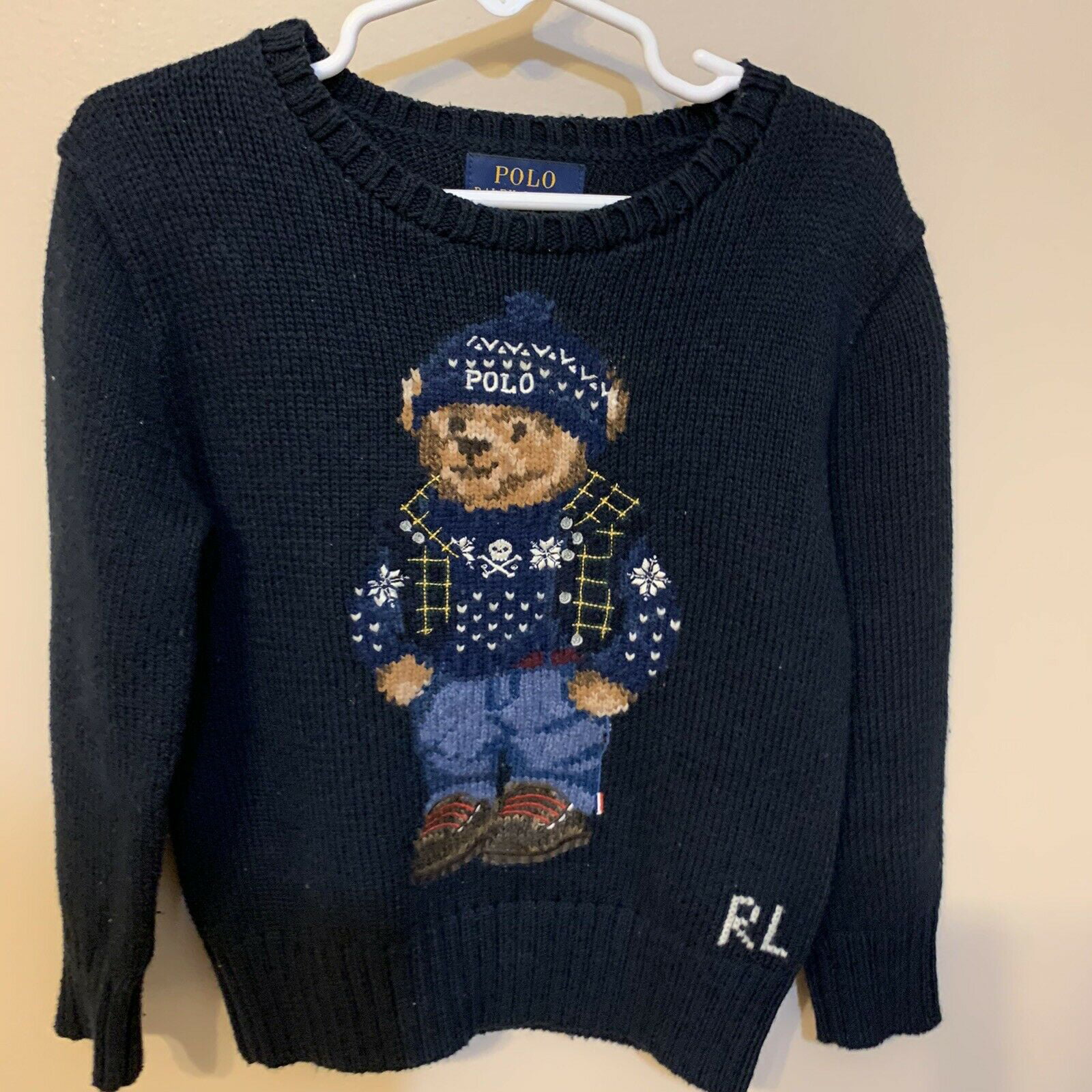 POLO RALPH LAUREN Boys' Special Edition Sweater Bear Pullover Sweaters size  4T/4 