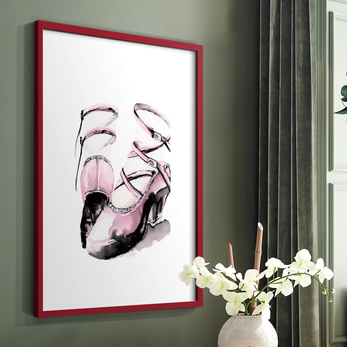 Strappy Platform in Paper Solid Wood 8 x 10 Framed Print