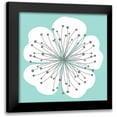 thumbnail image 1 of Robinson, Tamara 20x20 Black Modern Framed Museum Art Print Titled - Flower Outline 2B, 1 of 5