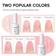 thumbnail image 3 of Kit de uñas de gel PEACECOLOR Coffin con 240 puntas de uñas y luz UV, 3 of 9