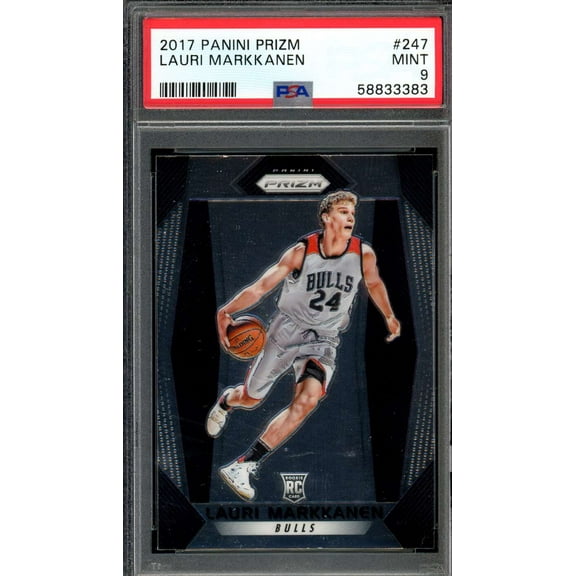 Lauri Markkanen Rookie Card 2017-18 Panini Prizm #247 PSA 9