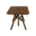 thumbnail image 4 of Cortina 79" Mid-Century Modern White Wood Dining Table with Walnut Legs, 4 of 5