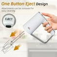 thumbnail image 5 of HOMCOM 5-in-1 Electric Hand Mixer, Handheld Mixer with Measuring Cup, 300W Immersion Blender with 5+1P Speeds, Dough Hooks, Chopper, Whisk and Mixers for Meat, Fruit, Mashed Potato and Milkshake, 5 of 9