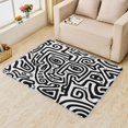 thumbnail image 1 of Abstract Checkered Area Rug,5x8 Carpet,Non Slip Washable Fuzzy Super Soft Easy Clean, Geometric Rugs for Bedroom Living Room Dining Room, Aesthetic Rug Decorations, Low Pile Non Shedding Carpets, 1 of 7