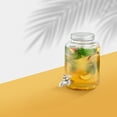 thumbnail image 5 of Brightware Fluted Glass Drink Dispenser – 1 Gallon, 5 of 9