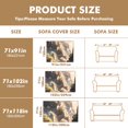 thumbnail image 5 of Throw Sofa Cover Soft Washable Decorative Couch Covers for 3 Cushion with Tassels Furniture Protector for Pets and Kids 71x118in, 5 of 5