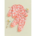 thumbnail image 4 of Bagilaanoe 2PCS Baby Girl Pants Set Newborn Flower Print Long Sleeve Sweatshirt Pullover Tops + Drawstring Sweatpants 6M 12M 18M 24M Infant Casual Sweatsuits, 4 of 9