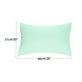 thumbnail image 5 of Unique Bargains 2 Pack 1800 Series Microfiber Pillowcases Spa Blue Standard, 5 of 8