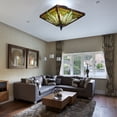 thumbnail image 2 of 2-Light E26 Ceiling Lamp Vintage Tiffany Style Stained Glass Chandelier Lamp USA, 2 of 18