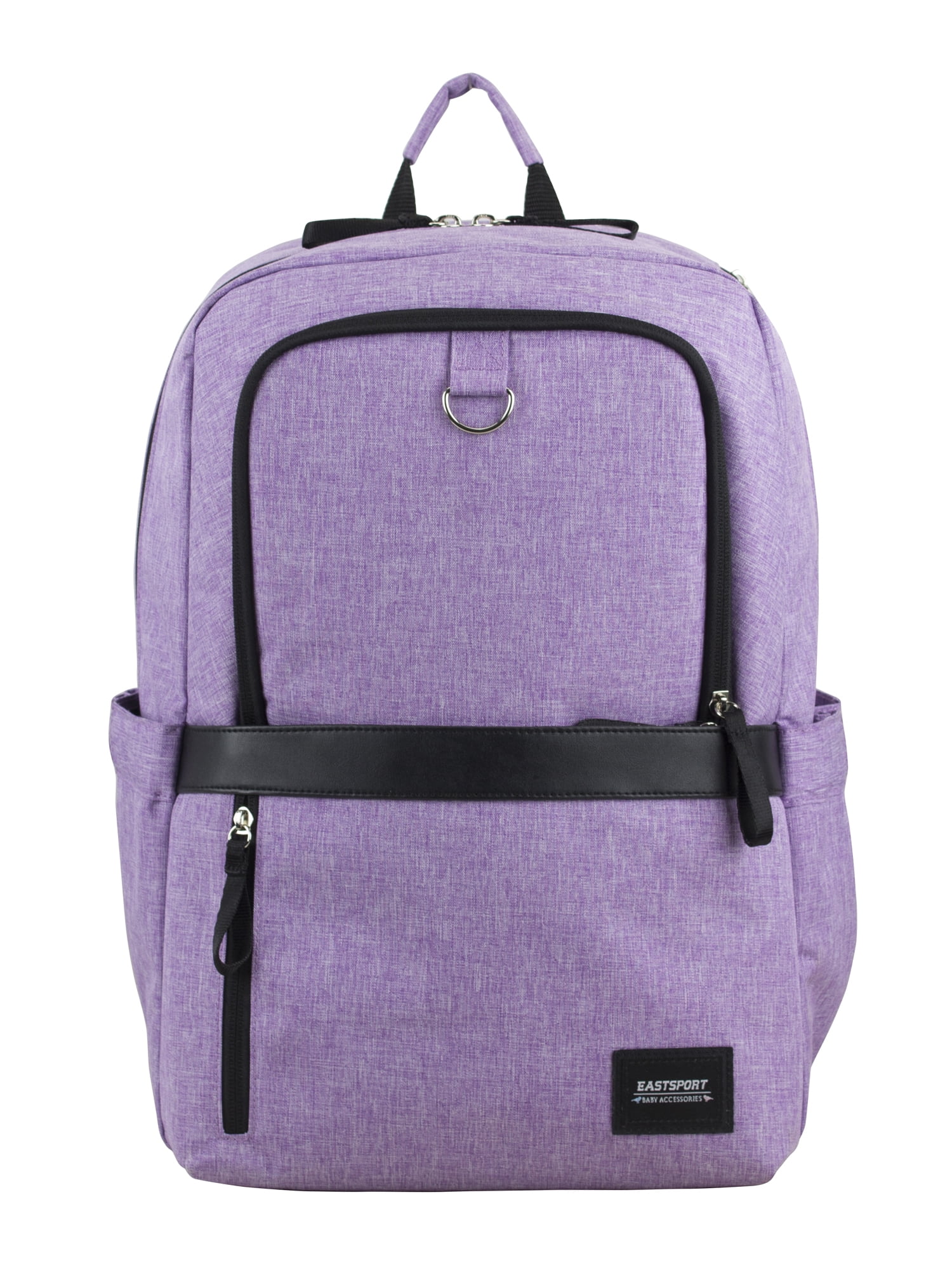 Eastsport Large Rubin Weekender Tech Backpack Diaper Bag for Adults and Kids, Light Purple