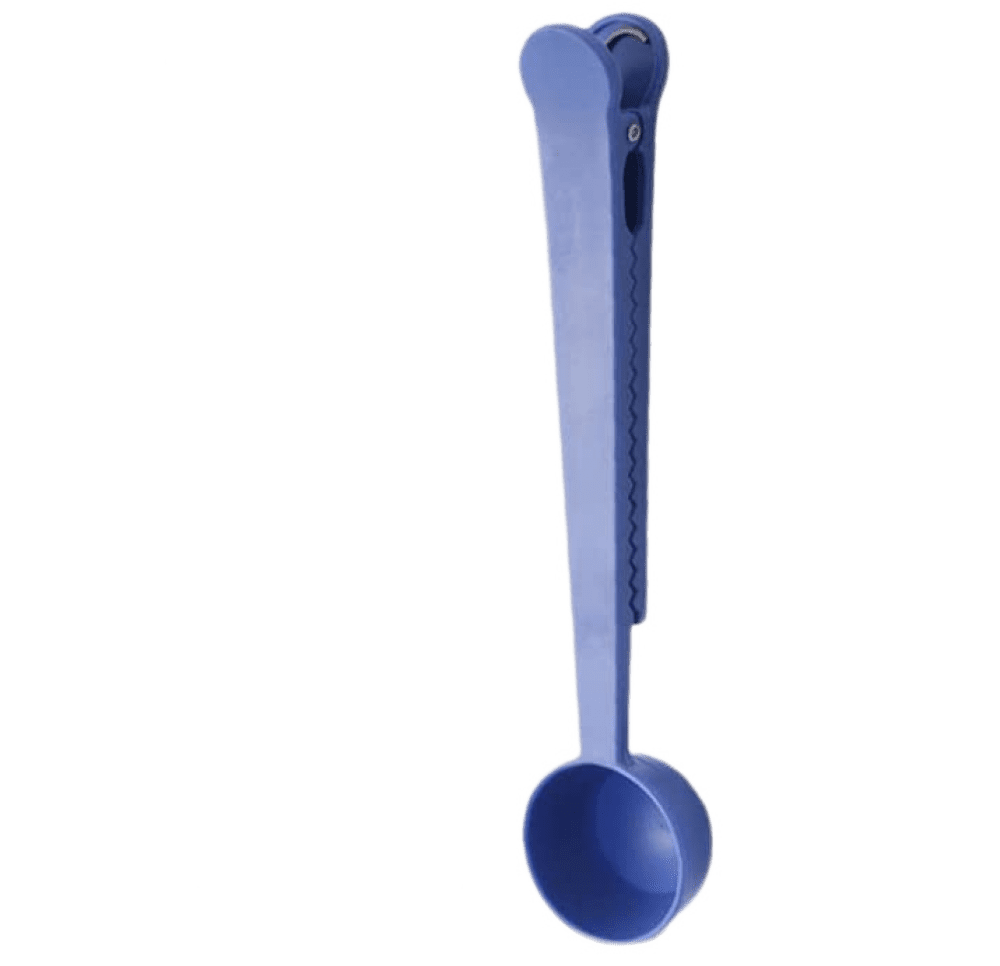 TIMPCV Coffee Scoop Clip Plastic Measuring Spoon Bag Sealing Ground Tea Cafe Kitchen Craft Long