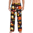 thumbnail image 1 of Fotbe Construction Truck Pantalones de Pijama para Hombre, Pantalones de Dormir, Pantalones de Casa con Cintura Ajustable y Bolsillos-Large, 1 of 6