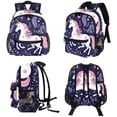 thumbnail image 4 of Starry Unicorn Diaper Backpack with Adjustable Shoulder Strap, Large Capacity, Printed Design, Lightweight | Book Bags, Airport Backpack, School Backpack, 4 of 6