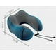 thumbnail image 2 of Almohada de viaje para avión, coche, tren, autobús, coche portátil, espuma viscoelástica, almohada en forma de U, siesta en la oficina, almohada plegable para hombres y mujeres, 2 of 4