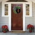 thumbnail image 4 of Thanksgiving Decorations Unique Last Name Year Round Front Door Wreath With Bow Welcome Sign Garland Creative 26 Letter Farmhouse Wreath For Front Door Spring All Seasons Outside Hanger Decor Gift, 4 of 4
