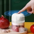 thumbnail image 2 of de eléctrico ámbrico de especias de pimiento vegetal Chop Cebolla Jengibre Blanco 100ML 250ML Gloria Picadora de ajo eléctrica, 2 of 9