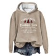 thumbnail image 1 of WEAIXIMIUNG Sweat à Capuche Zippé pour Femmes Nouveau Pull de Noël Imprimé Col Rond Manches Longues, 1 of 3