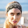 thumbnail image 5 of Dicasser Boho Turban Headbands for Women African Floral Wide Knotted Head Wraps, 6PCS, 5 of 7