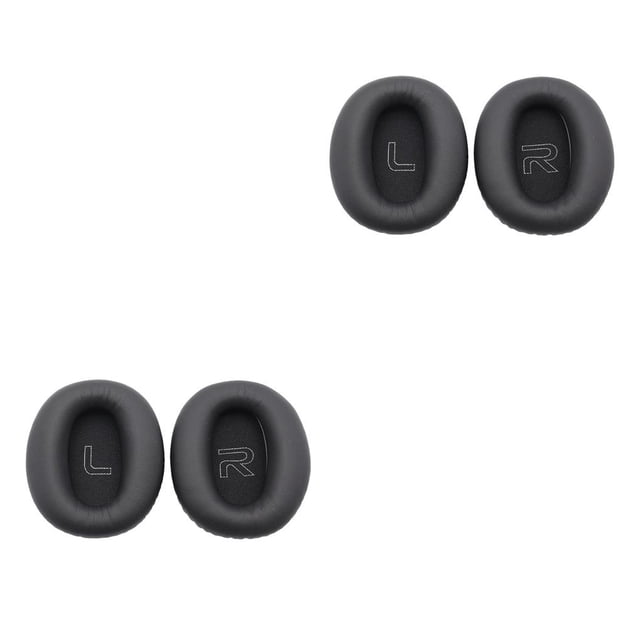 ZLight Coussinets d'Oreille Écouteurs Couleur Unie Coussin pour Protection Auditive Réduction de Bruit Remplacement pour W820BT Noir 2Ensemble