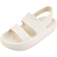 thumbnail image 1 of Women's Flat Sandals, 2-Strap Open Toe Back Strap Summer Sandal D90121, 1 of 5