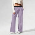 thumbnail image 3 of Aboser Sun Protection Sweatpants for Women High Waisted Lounge Pants Outdoor UPF UV Protective Travel Pants Lightweight Wide Leg Long Trousers with Pockets, 3 of 9