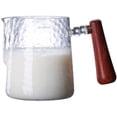 thumbnail image 1 of Pichet à Mousser le Lait en Verre Durable avec Poignée Bec Unique, 17.6oz Pichet à Crème pour Machine à Expresso, 1 of 7
