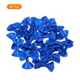 thumbnail image 3 of Uxcell 80pcs Navy Blue Bow Ties 1.5"x1" Mini Bowknot for Crafting Little Satin Bows, 3 of 5