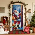 thumbnail image 4 of Santa Claus Door Cover 6.7x3 Ft Xmas Party Atmospheres Backdrops Versatile Door Curtains Holiday Decoration Gifts Christmas Door Covers for Doors, Wall, Windows, 4 of 6