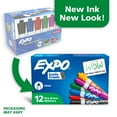 thumbnail image 2 of EXPO Dry Erase Markers, Chisel Tip, Assorted Colors, 12 Count, 2 of 7