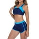 thumbnail image 5 of Trajes de baño tankini para mujer Traje de baño deportivo de dos piezas con cuello redondo y tirantes a juego para mujer Traje de baño de dos piezas para mujer Trajes de baño tankini para mujer, 5 of 7