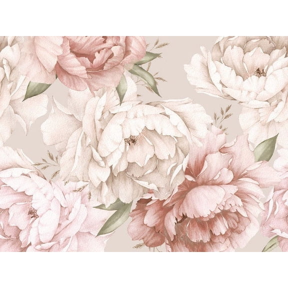 Mr. Kate Watercolor Floral Peel & Stick Wallpaper Mural