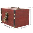 thumbnail image 2 of Miangastore Vintage Style Money Storage Case Synthetic Material 1Pc 11.8X5.7X4.9in, 2 of 8
