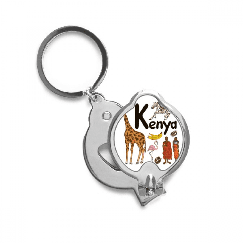 Kenya National symbol Landmark Pattern Finger Nail Clippers Scissor