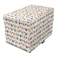 thumbnail image 1 of Clown Dog Crate Cover, Colorful Funny Pattern with Balloons and Colored Funny People Faces Repetition, Easy to Use Pet Kennel Cover for Medium Large Dogs, 35" x 23" x 27", Multicolor, by Ambesonne, 1 of 6