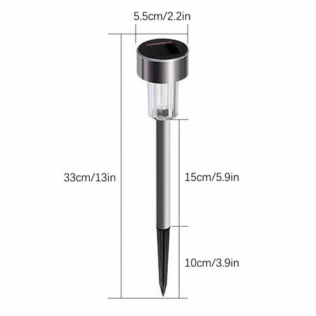 

Today Deal Solar Stainless Steel Small Tube Lamp Household Waterproof Outdoor Led Garden Lamp Lamp