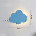 thumbnail image 5 of Luz de pared Luz de nube Aplique de pared moderno para interiores Sombra acrílica con lámparas LED incorporadas para dormitorio de niños Blanco Azul claro brillar Electrónica, 5 of 5