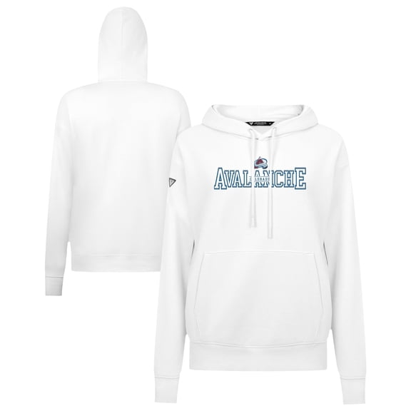 Women's Levelwear White Colorado Avalanche Adorn Journey Pullover Hoodie