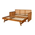 thumbnail image 5 of Kodiak Furniture Abaco Wood Daybed with Pop Up in Honey and Cream Mattress, 5 of 17