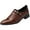 Brown, variant on Oyedens Mens Casual Dress Shoes Leather Pointed Toe Oxford Shoes for Men Business Formal Tuxedo Oxfords