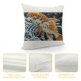 thumbnail image 4 of Throw Pillow CoversSquare Cushion Case Ocean Wave Fish Decorative Farmhouse Pillowcases for Couch Sofa Bedroom Living Room Car Decor Throw Pillows, 4 of 5