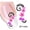 XF1446, variant on Watermark Nail Sticker